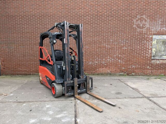 Электрический 3-колесный вилочный погрузчик Linde E18L-02