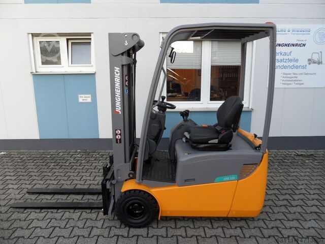 Электрический 3-колесный вилочный погрузчик Jungheinrich EFG 115 - Triplex - aufgearbeitet