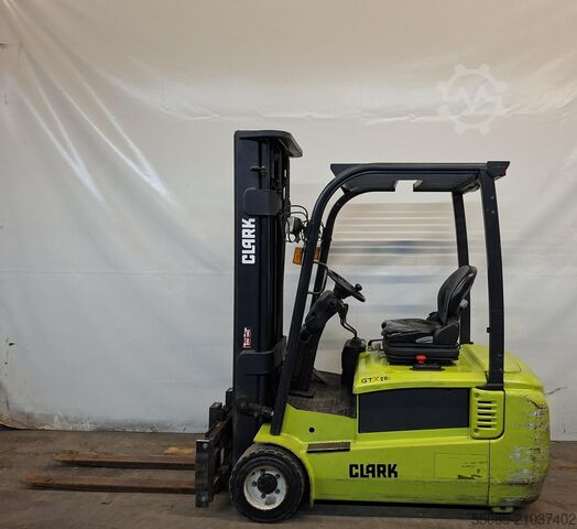 Электрический 3-колесный вилочный погрузчик Clark GTX20s