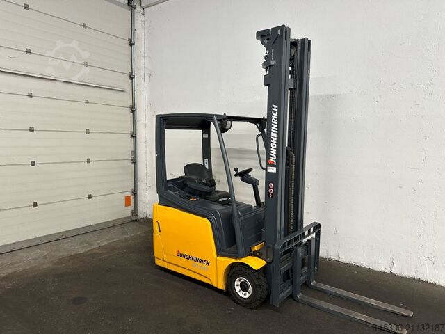 Электрический 3-колесный вилочный погрузчик Jungheinrich EFG 216k - TRIPLEX 6,5 m - 999 Stunden !!!