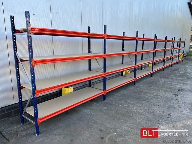 стеллаж широкого пролета для хранения ca. 57 lfm. Weitspannregale H: 200 cm T: 60 cm , 400 kg Fachlast , 4 Ebenen