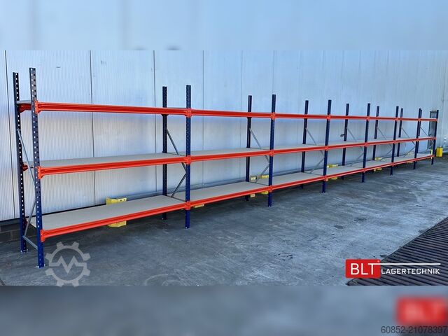 стеллаж широкого пролета для хранения ca. 28,55 lfm. Weitspannregale H: 200 cm T: 60 cm , 400 kg Fachlast , 3 Ebenen