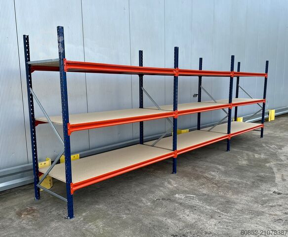 стеллаж широкого пролета для хранения ca. 57 lfm. Weitspannregale H: 200 cm T: 80 cm , 400 kg Fachlast , 3 Ebenen