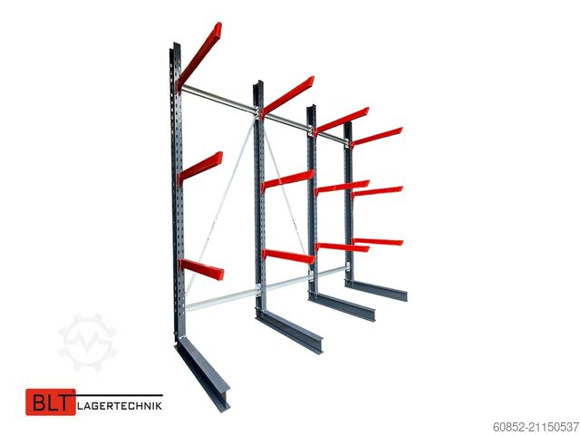 Консольные стеллажи, усиленные стеллажи для длинномерных грузов ca. 4 lfm. Kragarmregal H: 400cm ,Fuß +3 650 kg Belastung pro Arm , Langgutregal