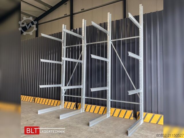 консольный стеллаж ca. 4,16 lfm. Kragarmregal H: 416 cm T: 137 cm , 500kg/Arm , 4 Lagerebenen