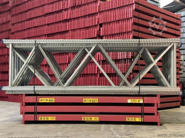 система стеллажей для поддонов на многоярусном складе SSI Schäfer PR 600 Regallänge: 14,04 lfm.