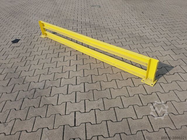 Защита от столкновения с защитным ограждением при запуске Gesamtlänge: 2.455 mm / Höhe: 315 mm Für Doppelregalreihe / gelb