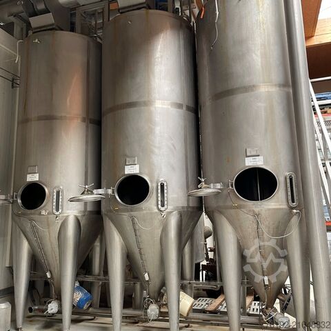 6500-литровый остроконический мешающий бак из V2A с 2 пропеллерными мешалками  8611