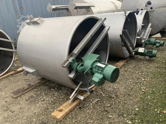 Бак с мешалкой объёмом 1500 литров из V2A с пропеллерной мешалкой  S16421