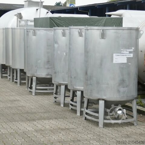 Открытые транспортные контейнеры V4A емкостью 1000 литров для пищевых продуктов Waldner 9685