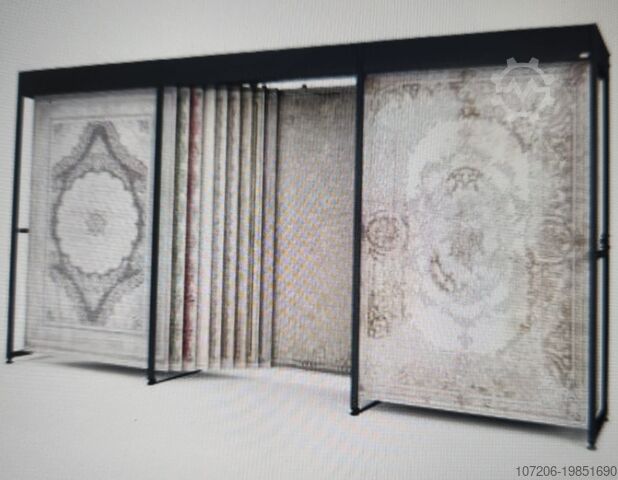 оборудование для экспонирования ковров и дорожек FABRICA DE RAFTURI ECO RAIL SYSTEM DOUBLE FOR CARPET