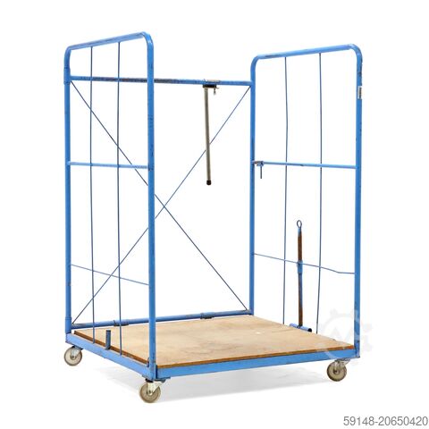 Б/у мебельные транспортные тележки с L-образной рамой, штабелируемые, Д: 1150, Ш: 1300, В: 1880 (мм) Kruizinga 98-7497GB