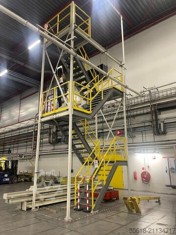 строительство ангара ndustriële platformtrap 4 verdiepingen – platform trap