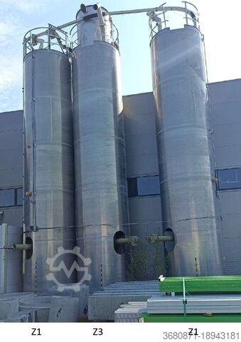 Алюминиевые силосы для сыпучих грузов, 4 x 25000 л.  