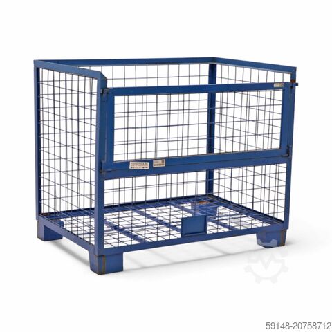 Б/у металлический ящик (гиттербокс), жёсткая конструкция, 1 откидная створка на одной длинной сторон Kruizinga 99-5488GB