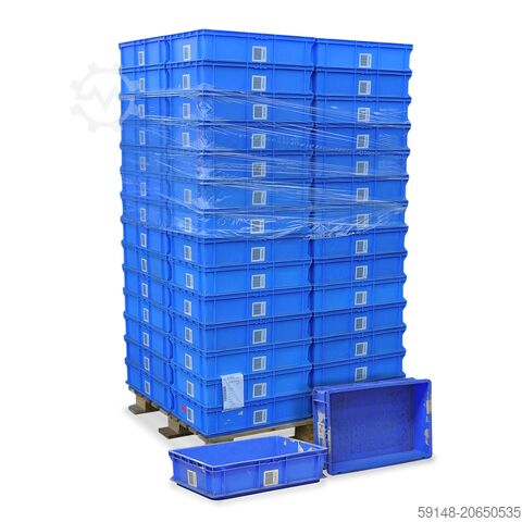 Б/у евро-контейнеры, все стенки закрыты, Д: 600, Ш: 400, В: 150 (мм). 26 л, Д: Kruizinga 99-7044GB-PAL