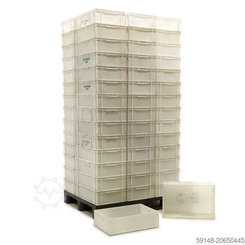 Б/у евро-контейнеры, все стены закрыты, Д: 600, Ш: 400, В: 170 (мм). 30 л, Д: Kruizinga 98-8055GB-PAL