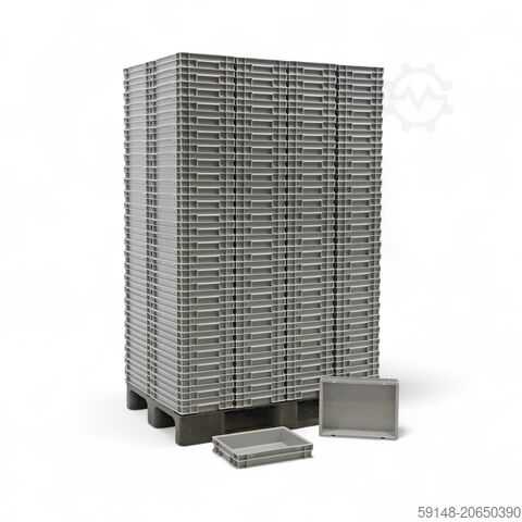 Б/у евроящики, все стенки закрытые, Д: 400, Ш: 300, В: 75 (мм). 6 л, Д: 400. Kruizinga 98-577GB-PAL