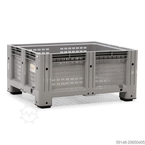 Б/у паллетные ящики с перфорированными стенками и дном, Д: 1200, Ш: 1000, В: 545 (мм). Kruizinga 98-7485GB