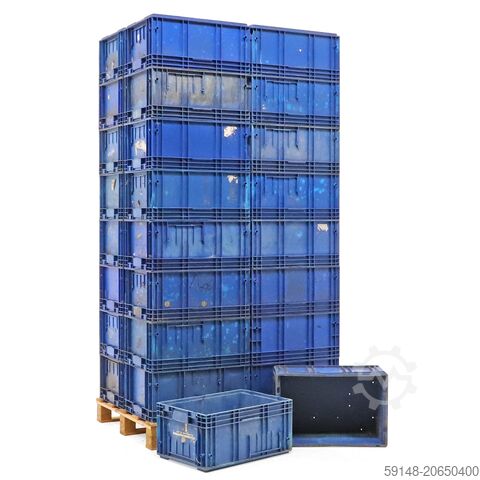 Б/у евроконтейнеры, все стенки глухие, Д: 590, Ш: 390, В: 280 (мм). 50 литров, Д: Kruizinga 98-6835GB-PAL