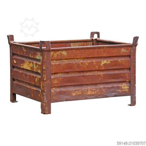 Б/у стальные штабелируемые ящики, прочная конструкция, штабельные контейнеры с закрытыми стенками, д Kruizinga 98-0251GB