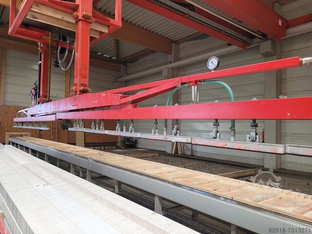 Вакуумная система штабелирования, козловой кран KAISER SBTE-F100-750/3.000, Hallenkran, Kran