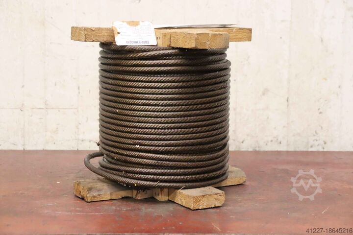 Канат крановый Ø 12 мм 54 м Glöckner-Seile 7x18 rechtsg. Rettungszug