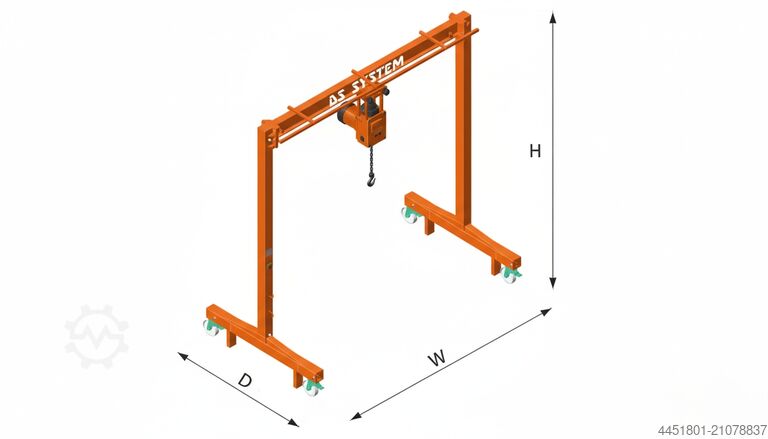 Мостовой кран - Индивидуальные размеры DS SYSTEM BR 00