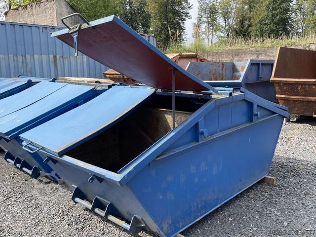 Контейнер для сброса с крышкой, мульда для сброса, контейнерная мульда, контейнер для отходов, конте  