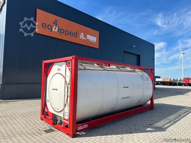 Контейнер для резервуара CIMC 20FT ISO, 25.080L / 1-COMP / 3 BAFFELS / 4 cove...
