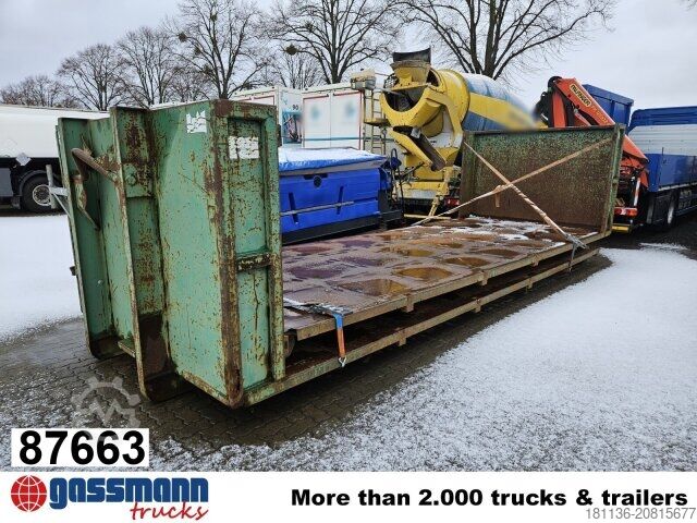 Контейнер с крюковым захватом  Abrollplattform mit Stirnwand