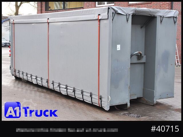 Контейнер с крюковым захватом POL OSTEG Abrollcontainer 47,m³, Mulde, 1 seitig Schiebeplane, Plane