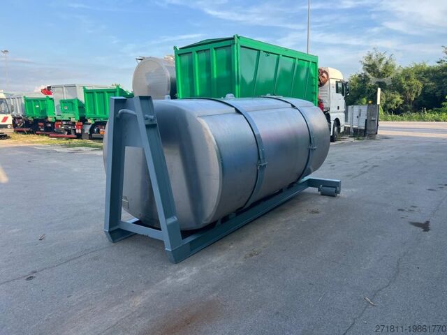 Контейнер с крюковым захватом  CISTERNA SCARRABILE USATA IN ACCIAIO INOX