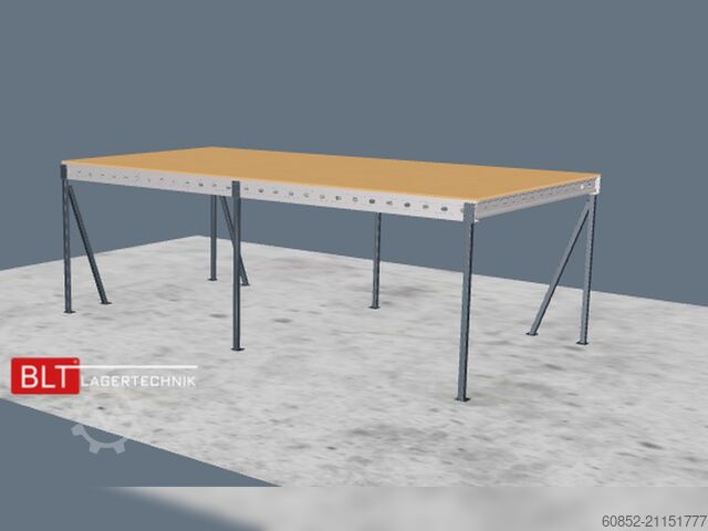 платформа хранения 5x10m Lagerbühne , Belastung : 500kg/qm Unterkante: 3m ,ca. 50qm , Systembühne