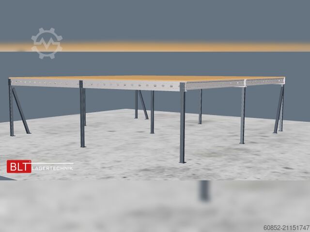 платформа хранения 10x10m Lagerbühne , Belastung : 500kg/qm Unterkante: 2,5m , ca. 100qm Systembühne