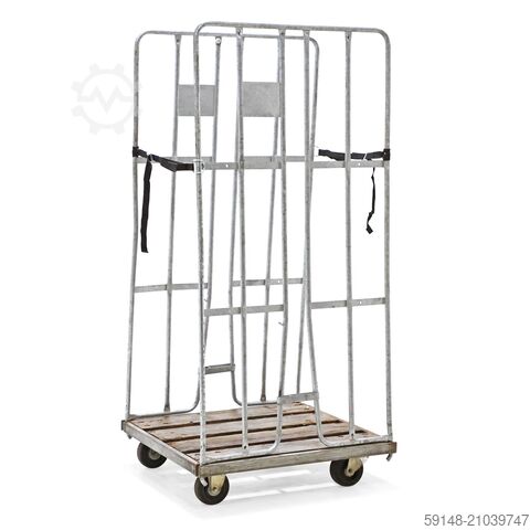 Б/у роликовые контейнеры, 2-сторонние прижимные стенки + 2 стяжных ремня, Д: 800, Ш: 720, В: 1680 (м Kruizinga 98-6926GB