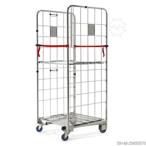 Б/у ролл-контейнеры двухсторонние, рама A-образная, штабелируемые, Д: 800, Ш: 760, В: 1900 мм. Kruizinga 99-PQ8718GB