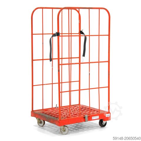 Б/у роликовые контейнеры, двухсторонние вставные стенки + 2 нейлоновых стяжных ремня, Д: 810, Ш: 720 Kruizinga 99-8305GB