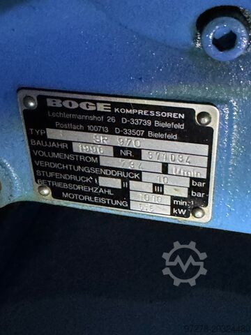 Б/у компрессор BOGE SR 970