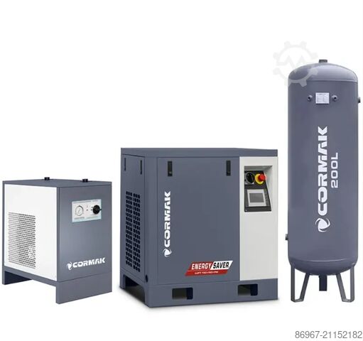 Комплект компрессор + осушитель + вертикальная ёмкость CORMAK LUFT 700 VSD+PM + N10S + BUTLA 200L PION