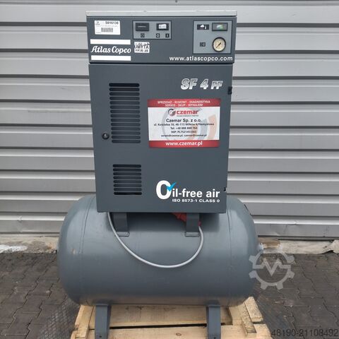 Винтовой компрессор S016138 - безмасляный Atlas Copco SF4FF