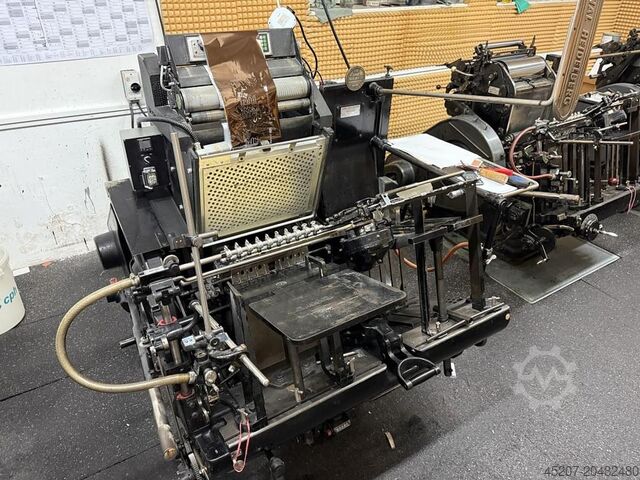 1964 Heidelberg A3 тигельный пресс с устройством горячего тиснения фольгой Heidelberg A3 Tiegel mit Heißfolienprägeeinrichtung
