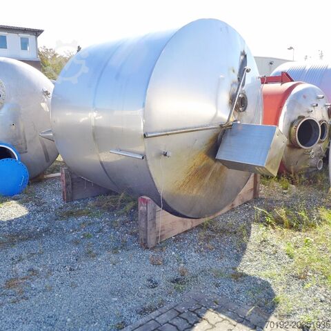 Изолированный бак-мешалка объемом 14000 литров из V2A с балочной мешалкой  8660