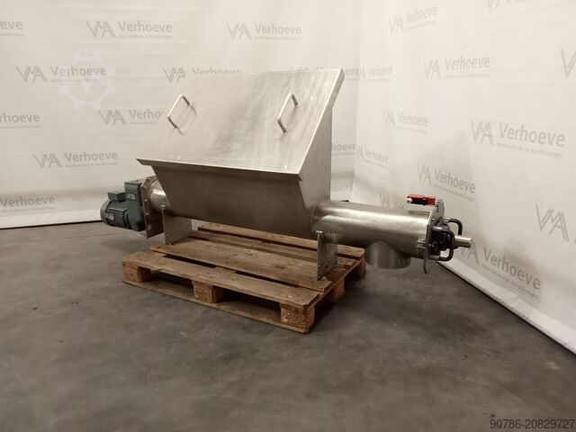 Дозирующий шнек из нержавеющей стали с дополнительной загрузочной воронкой  