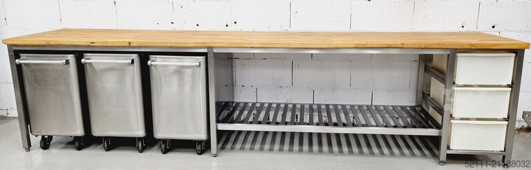 Рабочий стол Köhler AT 3500 mit Buchenholzplatte