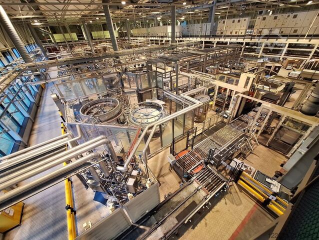 SIDEL Sidel, Krones, SIG Simonazzi линия розлива для стеклянных бутылок (одноразовых) (2003) SIDEL Abfülllinie für Glasflaschen (Einweg)