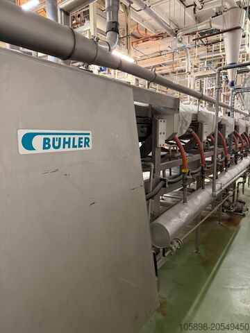 Пароварка для пасты / ленточный паровой конвейер Buhler Pasta steamer / cooking belt.  7.8m long.  1m wide belt.