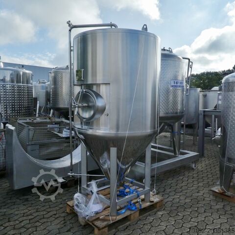 Неиспользованный сосуд объемом 1100 литров с возможностью нагрева/охлаждения под давлением из V2A Speidel 12834