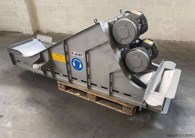 Вибрационный питательный лоток, FUF 600/-150x2500 Jost Trilgoot, Type FUF 600/ - 150 x 2500