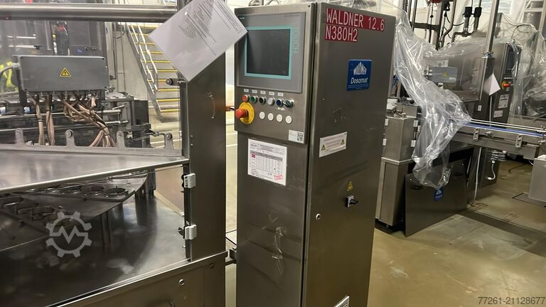 станок для наполнения и запайки стаканчиков с йогуртовым кремом WALDNER DOSOMAT YOGURT CUP FILLER/SEALER 12,6